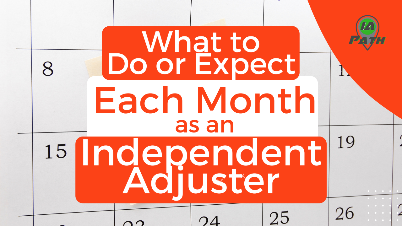 independent adjuster calendar